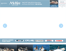 Tablet Screenshot of mckeeyachtsales.com